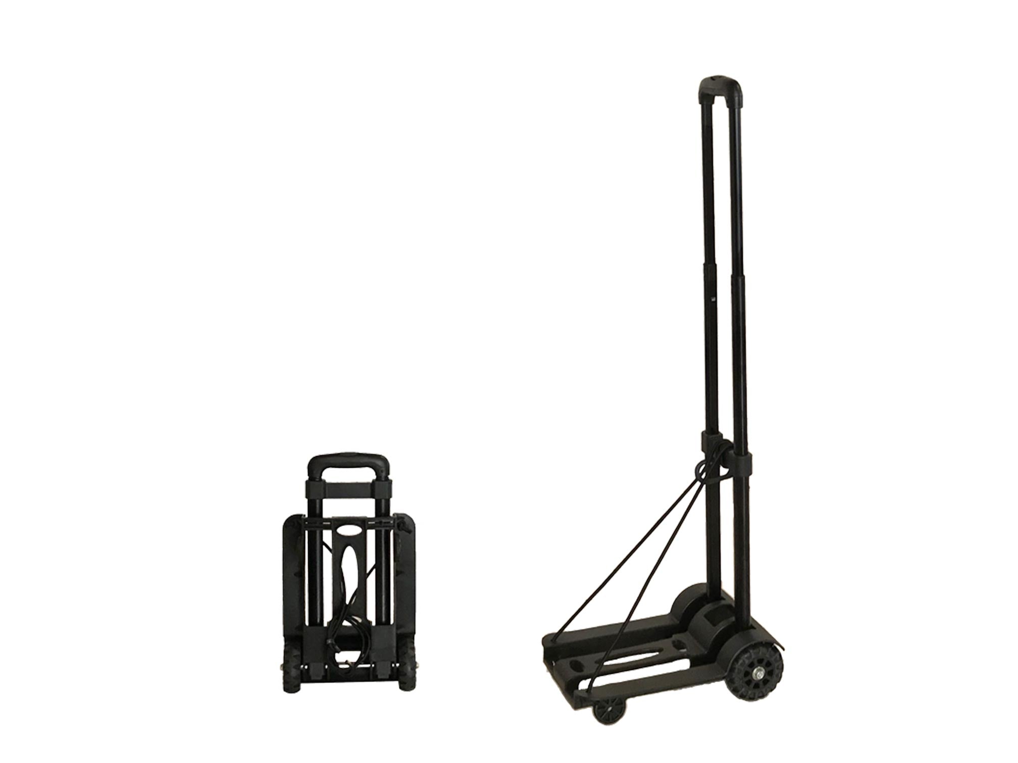 Chariot à plateforme pliable avec roues de transport ultra-légères et porte-bagages - Poignée extensible - H4PP50-310F Chariot à plateforme pliable avec roues de transport ultra-légères et porte-bagages - Poignée extensible - H4PP50-310F